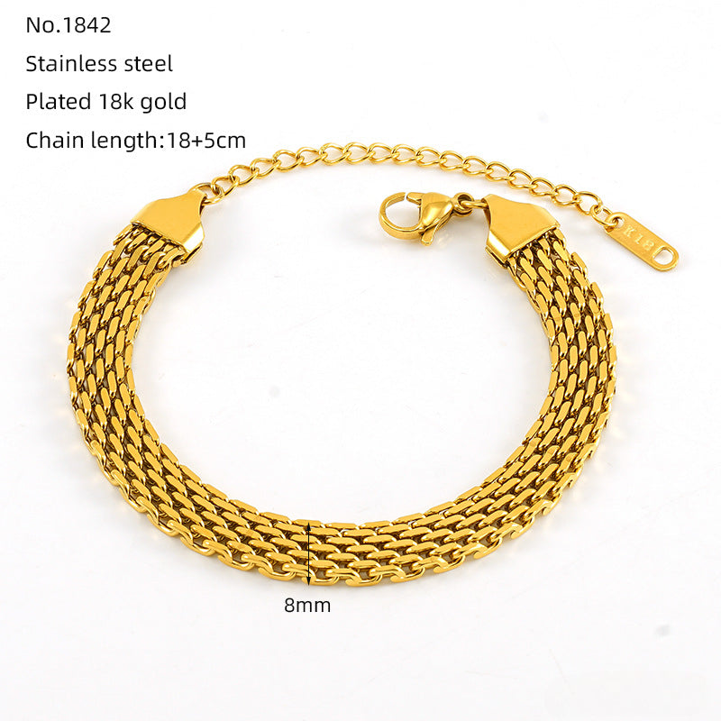 Wholesale Titanium Steel Braided Bracelet ACC-BT-ZhongYao004