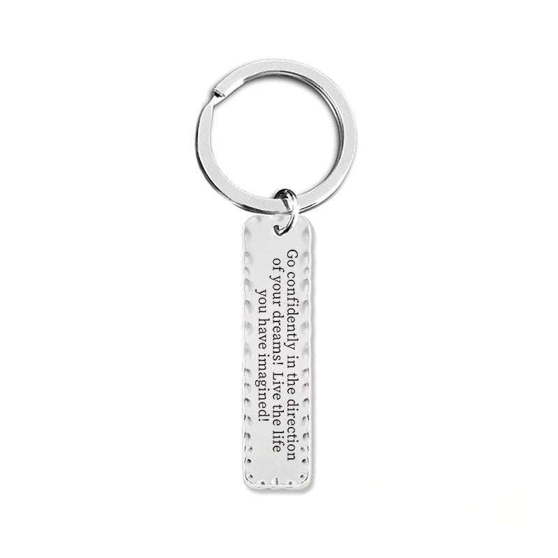 Wholesale 2024 Graduation Season Gift Inspirational Phrase Stainless Steel Keychain ACC-KC-Ganggu012