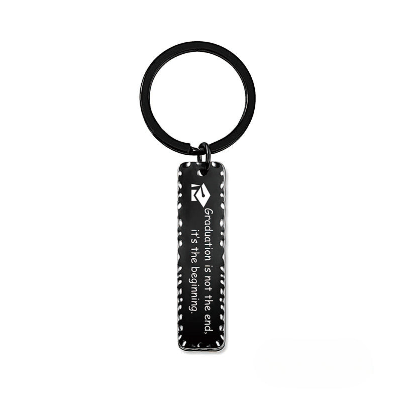 Wholesale 2024 Graduation Season Gift Inspirational Phrase Stainless Steel Keychain ACC-KC-Ganggu012