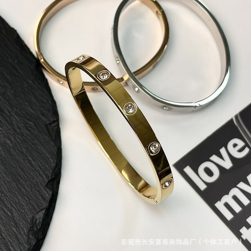 Wholesale Non-fading Titanium Steel Nail Bracelet ACC-BT-XKL002