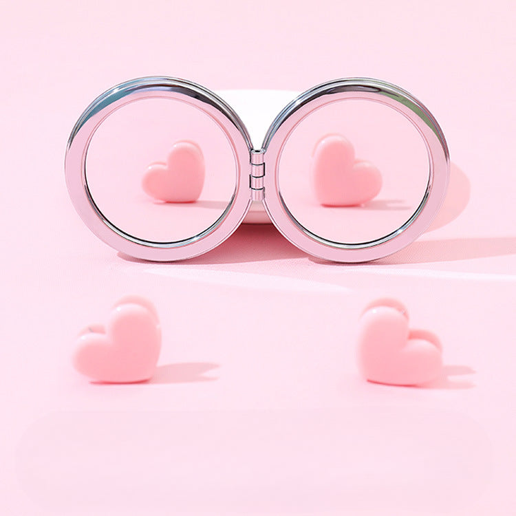 Wholesale Quicksand Double-sided Mirror Cute Portable Makeup Mirror ACC-MR-YouTu001