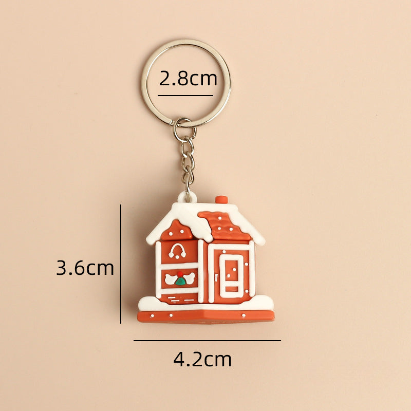 Wholesale Christmas Cute Cartoon Santa Claus Keychains ACC-KC-HongAo002