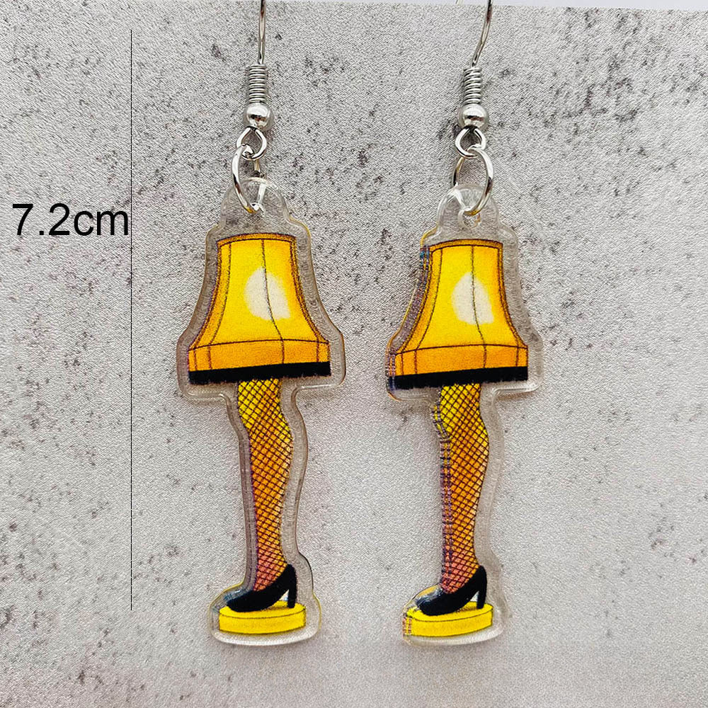 Wholesale Christmas Butterfly Animal Acrylic Drop Earrings ACC-ES-Cheny003