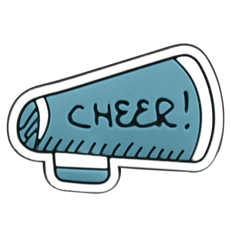 Wholesale Random 100pcs Football PVC Soft Rubber Shoe Buckle Decoration  ACC-SC-RYY088