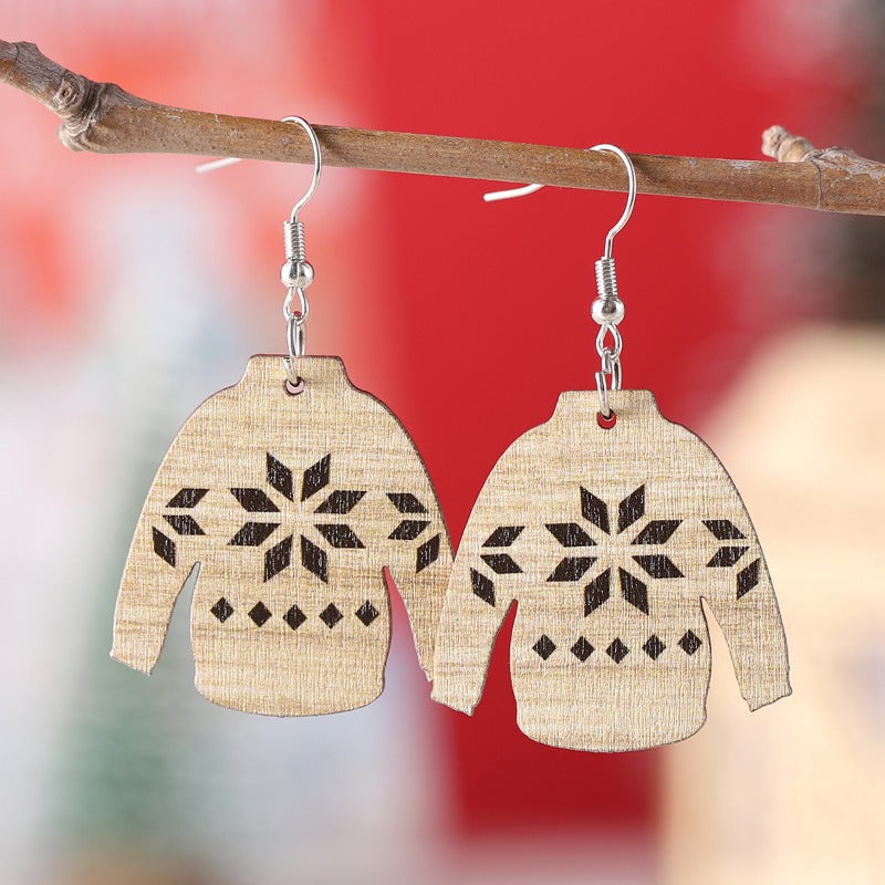 Wholesale Bohemian Snowflake Sweater Gloves Pendant Earrings ACC-ES-ChuLian135