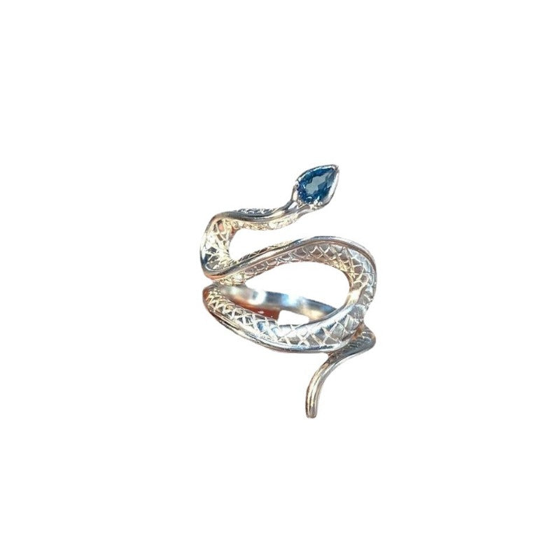 Wholesale Light Luxury Snake Open Adjustable Ring ACC-RS-YuMei004