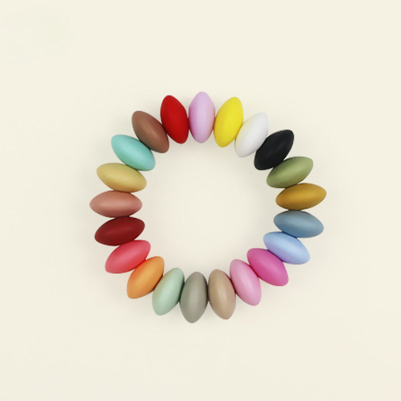 Wholesale 100pcs Abacus Beads 12mm Silicone Flat Beads DIY for Beadable ACC-BDS-JIaHao002