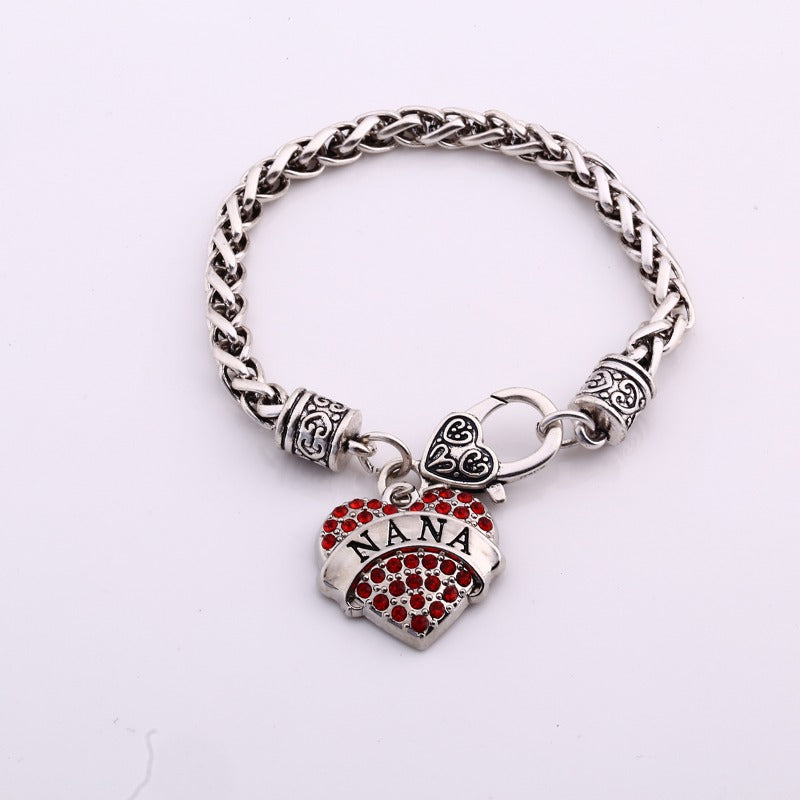 Wholesale Alloy Women's Heart Diamond Bracelet ACC-BT-Houh005
