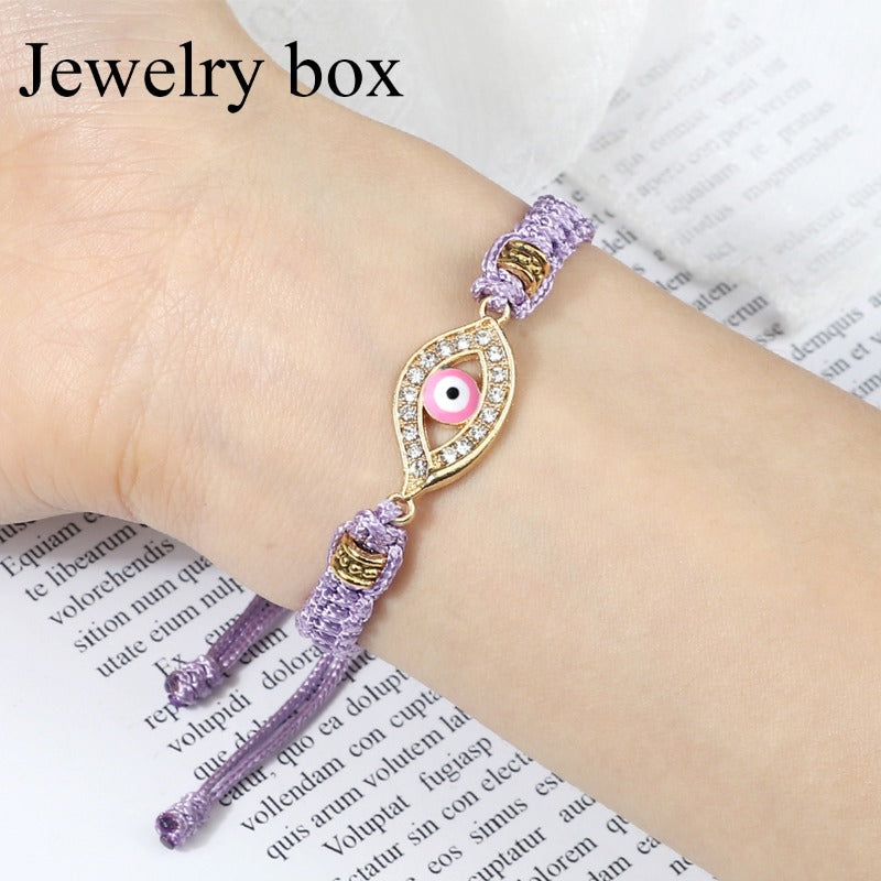 Wholesale Vintage Evil Eye Handmade Braided Bracelet ACC-BT-Xinh003
