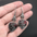 Wholesale Christmas Halloween Alloy Gothic Bat Oil Drop Earrings