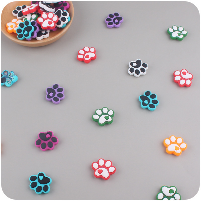 Wholesale Cartoon Dog Paw Focal Beads DIY Bead Accessories