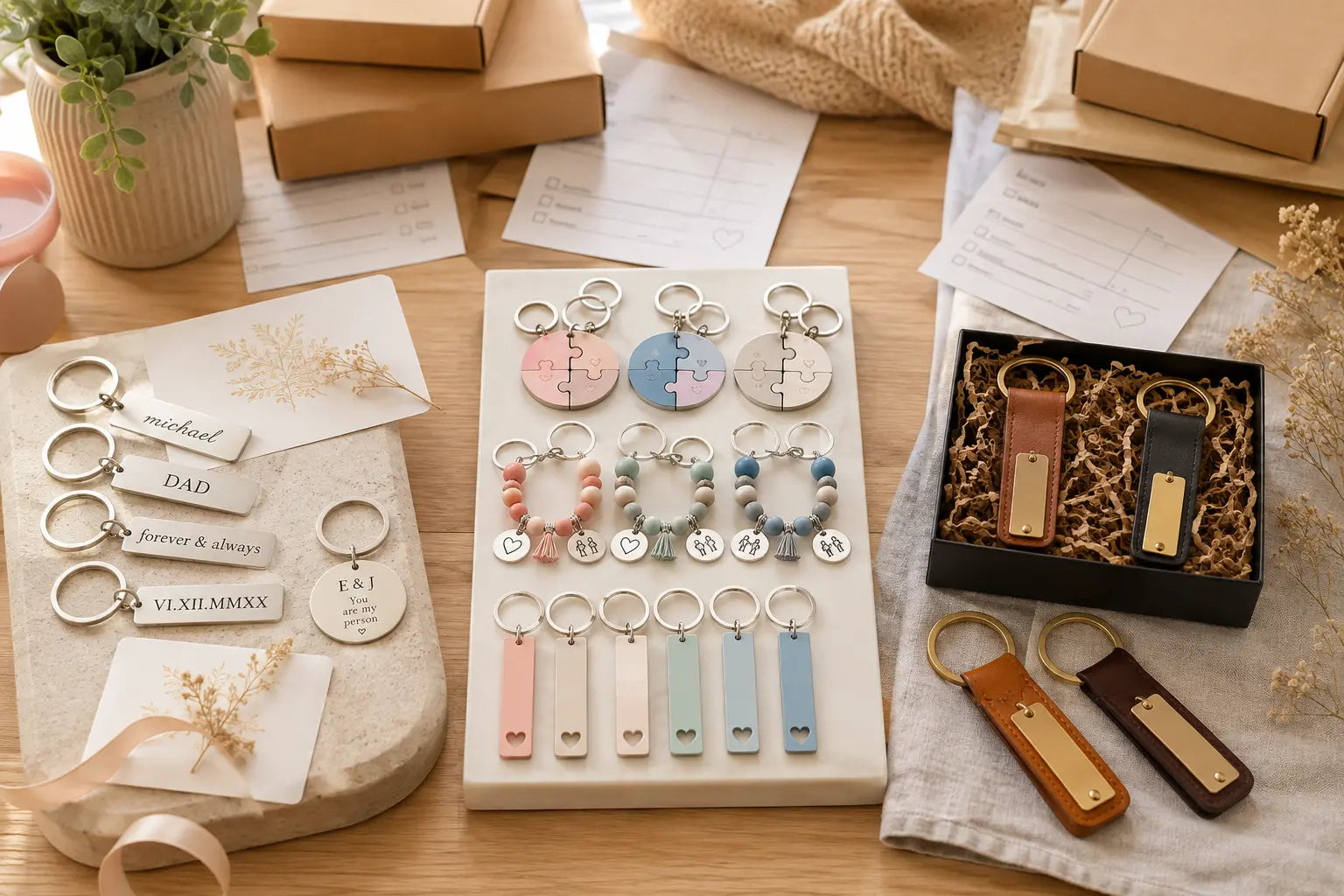 Comparison of real personalized keychain seller case studies and public sales evidence