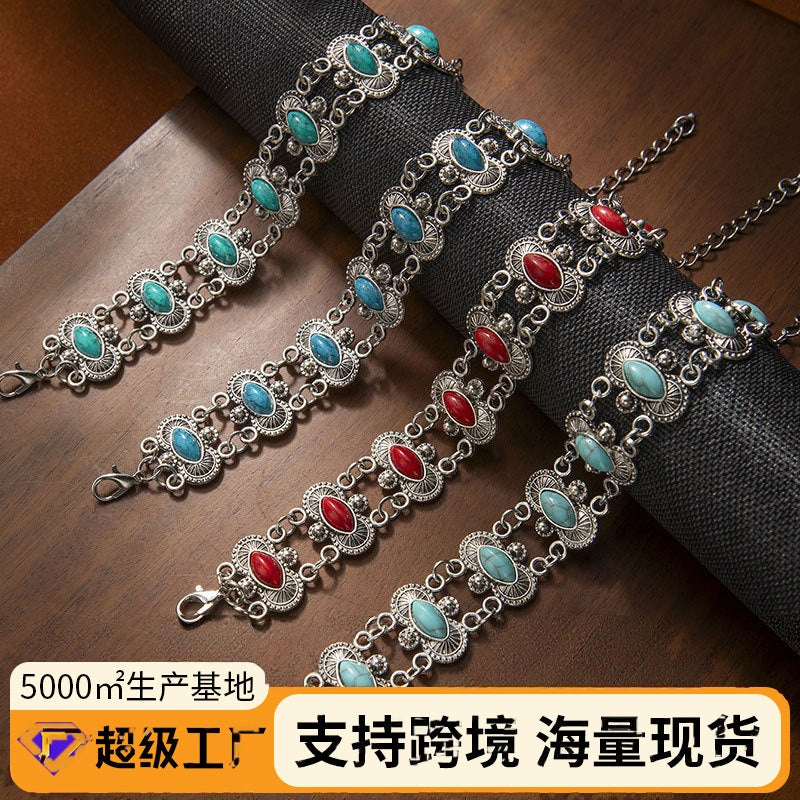 Wholesale Bohemian Turquoise Bracelet,  Stylish Jewelry Accessory for Boutique Resale or Gift