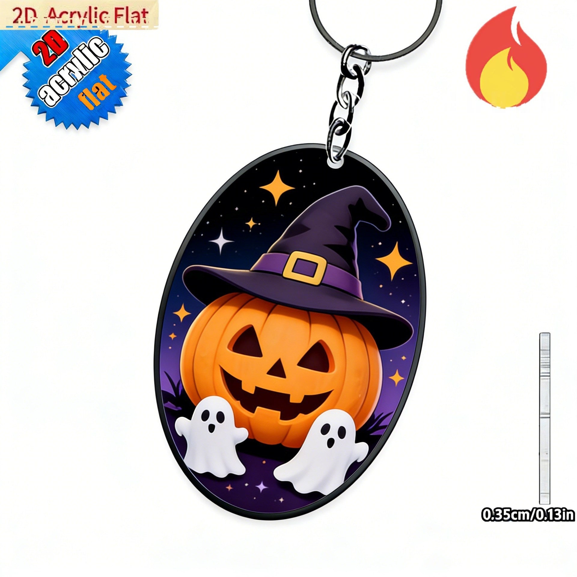 Wholesale Acrylic  Pumpkin Keychain Party Favor Gift for Travel Souvenir