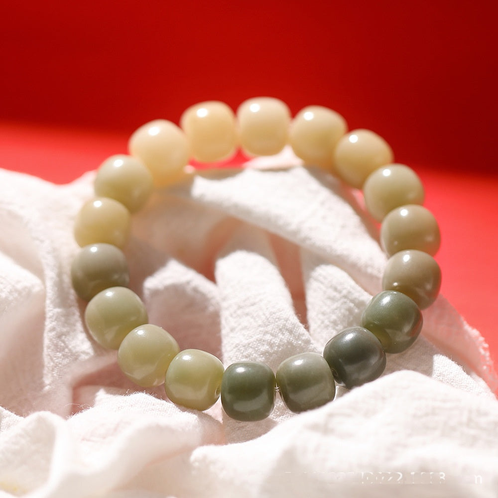 Wholesale Natural Blue Gradient Bodhi Seed Bracelet Buddhist Prayer Beads Fashion Accessory