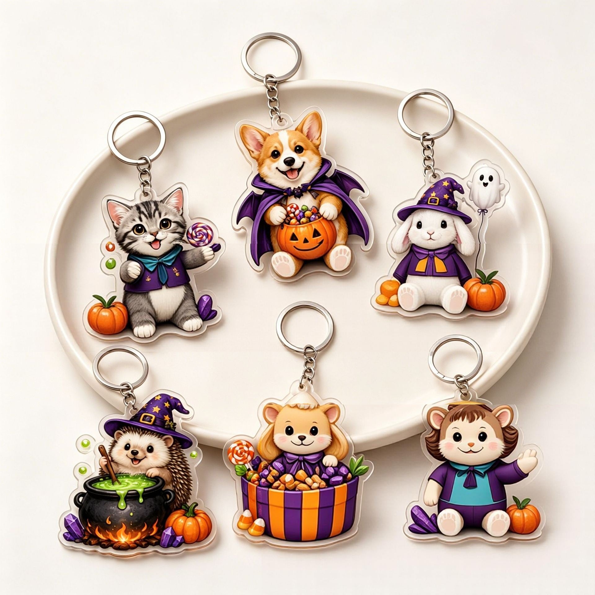 Wholesale  Acrylic Keychain Bag Decoration Accessory Gift
