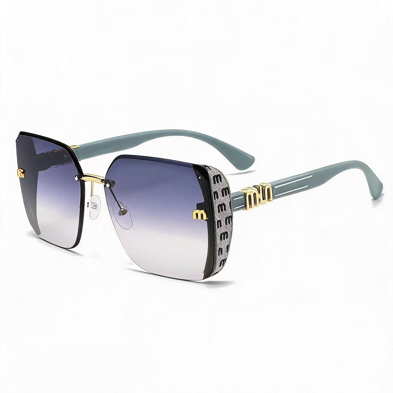 Wholesale Trendy Square Frameless Sunglasses for Women UV400 Everyday Wear Gift