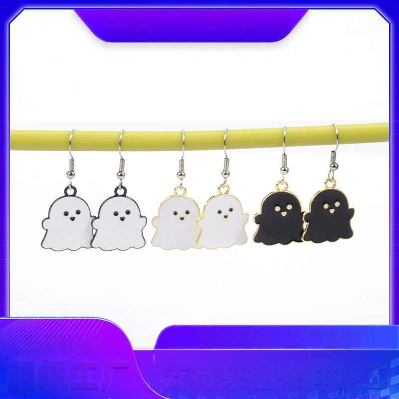 Wholesale Metal Ghost Earrings Sweet Cool Wind Style Fashion Accessory for Women