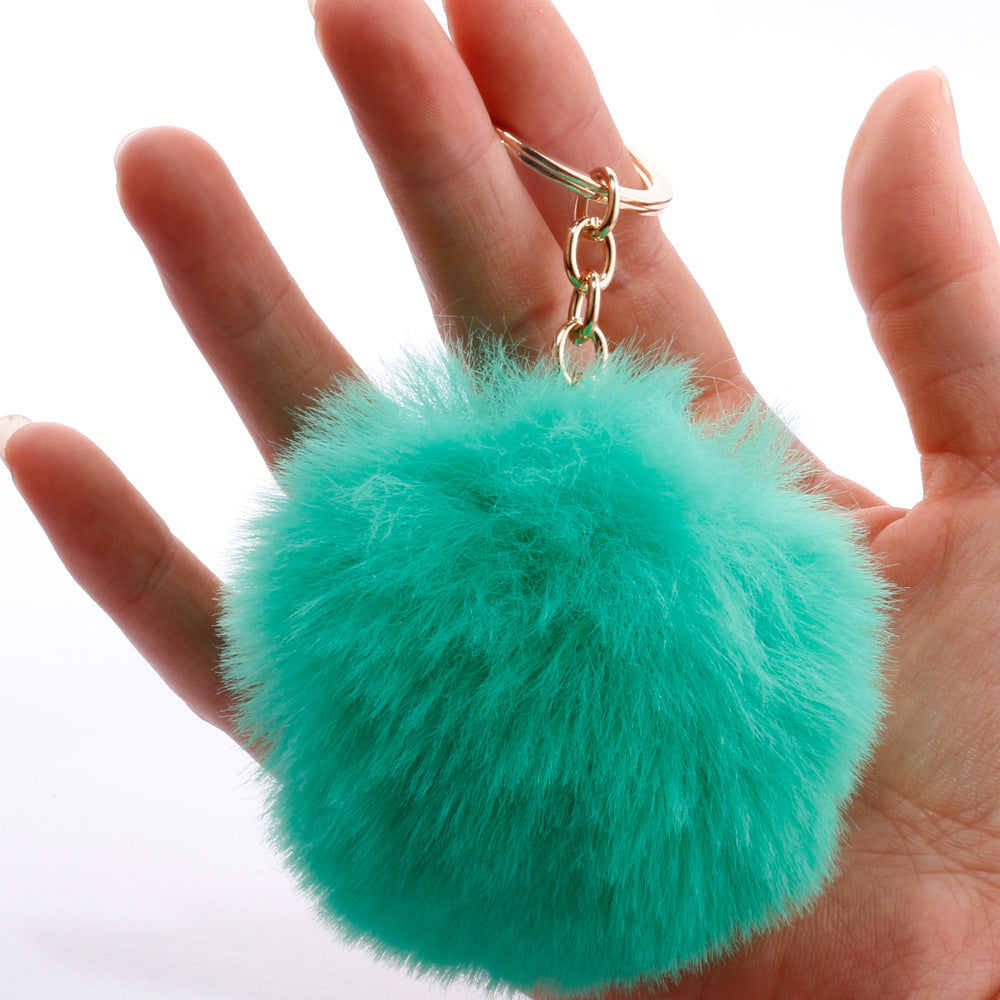 Wholesale 10pcs 7CM Fur Ball Pom Pom Keychain ACC-KC-DY001