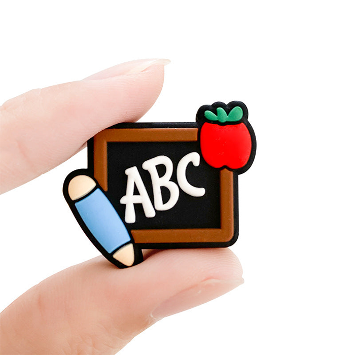 Wholesale 10pcs Silicone Teacher ABC Blackboard Focal beads