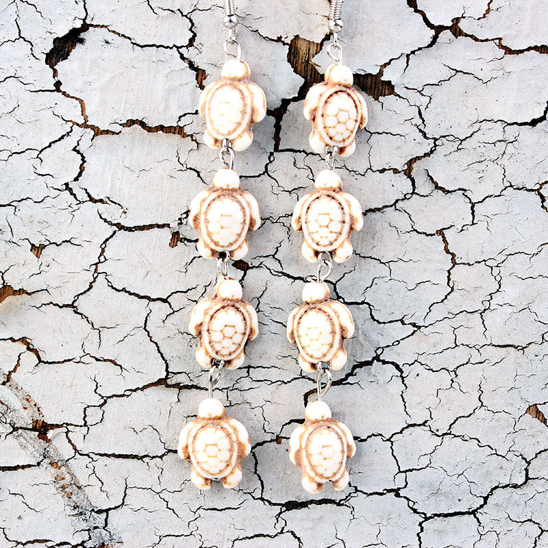 Wholesale Bohemian Turquoise Turtle Earrings ACC-ES-LinDa001