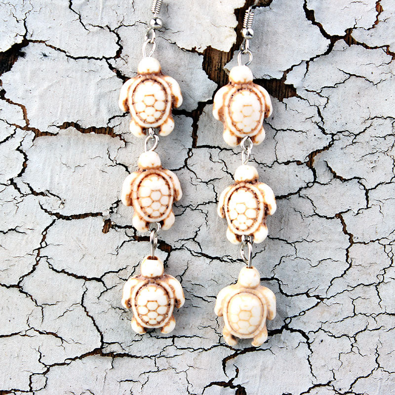 Wholesale Bohemian Turquoise Turtle Earrings ACC-ES-LinDa001