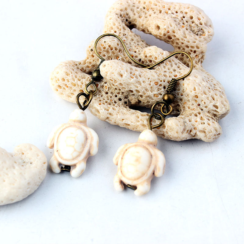 Wholesale Bohemian Turquoise Turtle Earrings ACC-ES-LinDa001