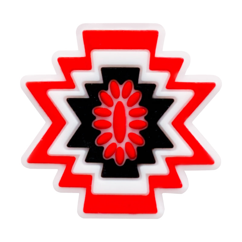 Wholesale 10pcs Aztec Western Style Silicone Focal Beads ACC-BDS-WDX209