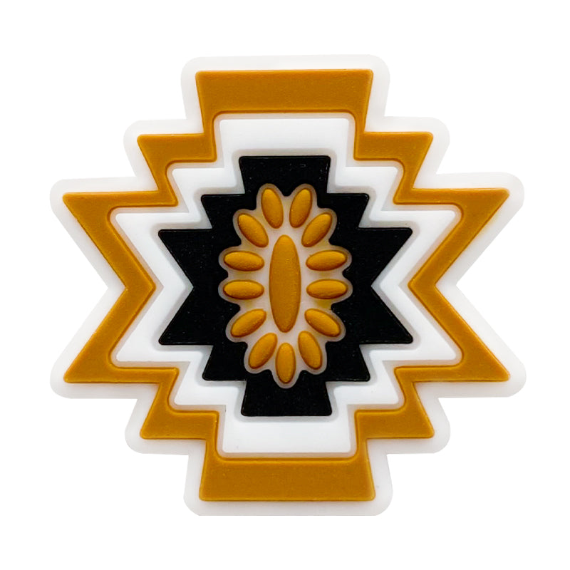 Wholesale 10pcs Aztec Western Style Silicone Focal Beads ACC-BDS-WDX209