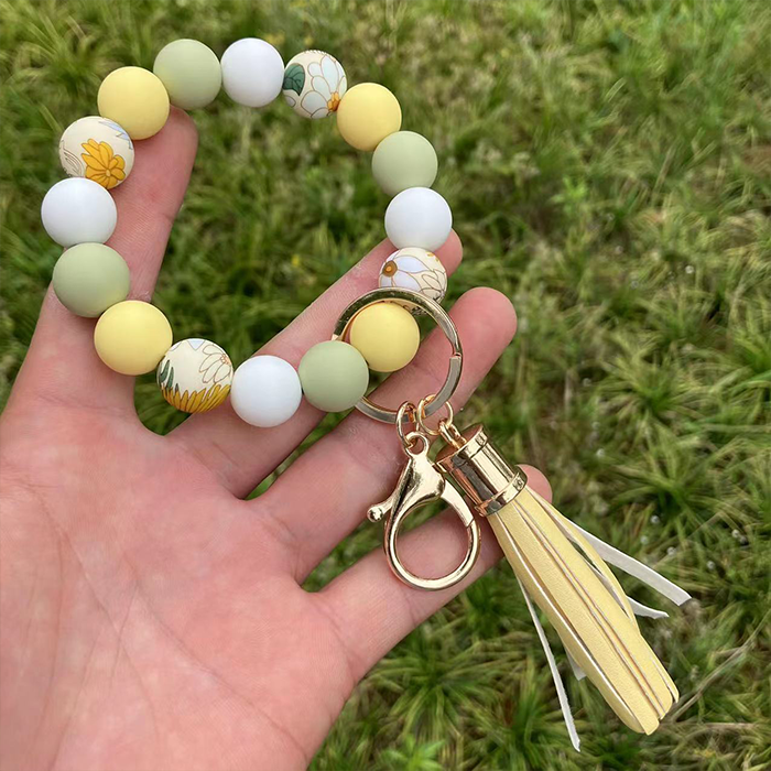 Couplette de bracelet en silicone en silicone en silicone léopard