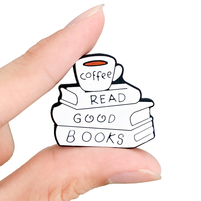 Wholesale 10pcs Book Coffee Silicone Focal beads