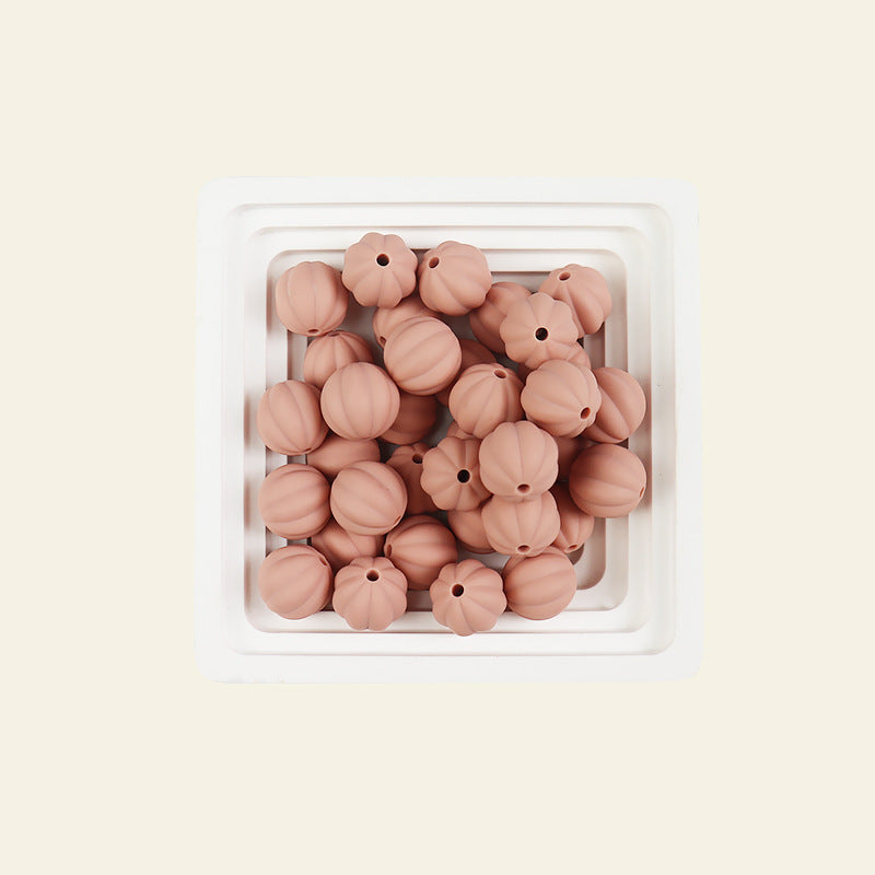 Wholesale 100pcs 15mm Pumpkin Beads Silicone Beads DIY for Beadable ACC-BDS-JIaHao006