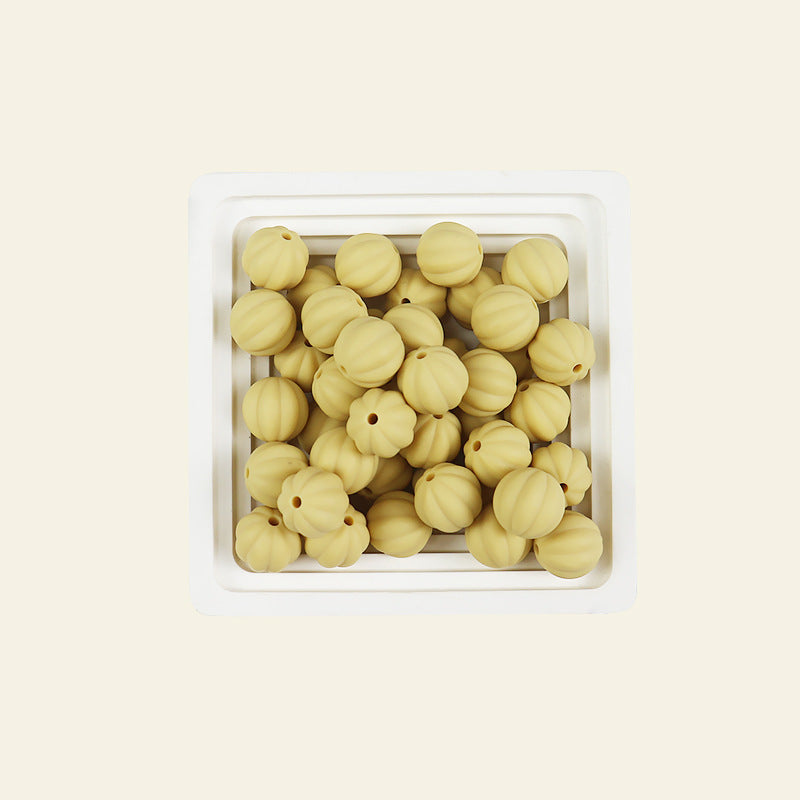 Wholesale 100pcs 15mm Pumpkin Beads Silicone Beads DIY for Beadable ACC-BDS-JIaHao006