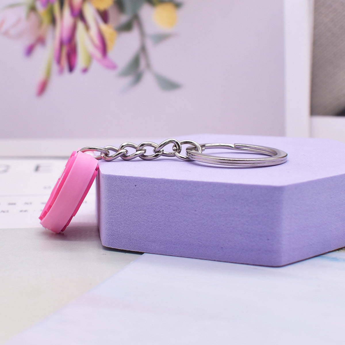 Wholesale Random 100pcs Love and Peace Love Butterfly Soft Rubber Keychains