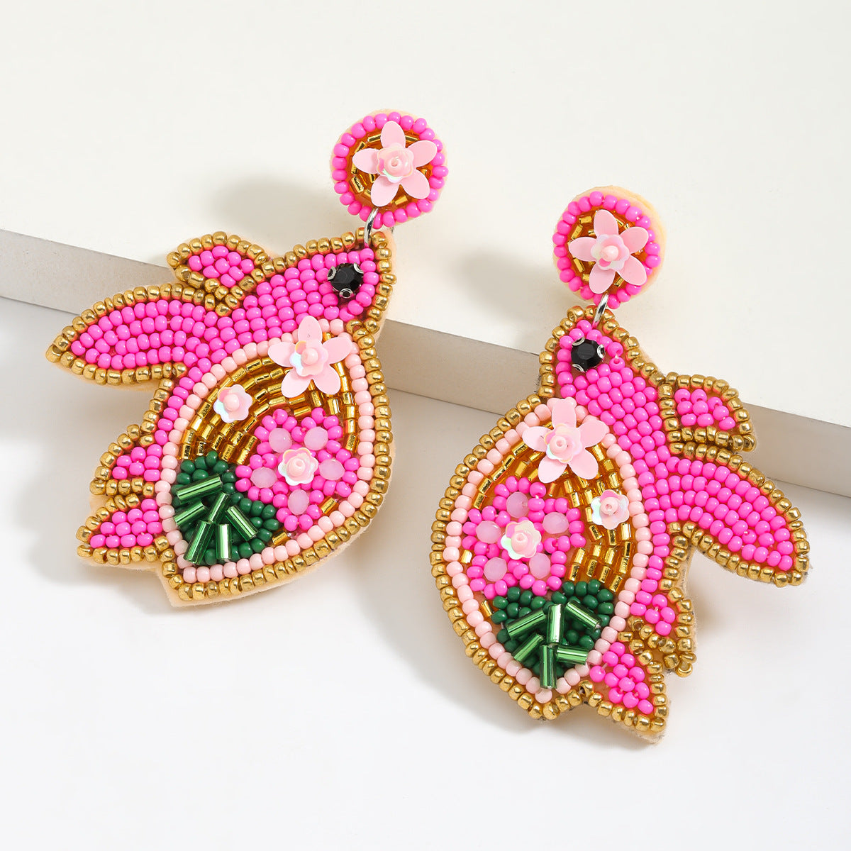 Wholesale Alloy Turtle High-end Bohemian Pearl Earrings ACC-ES-JiaQi012