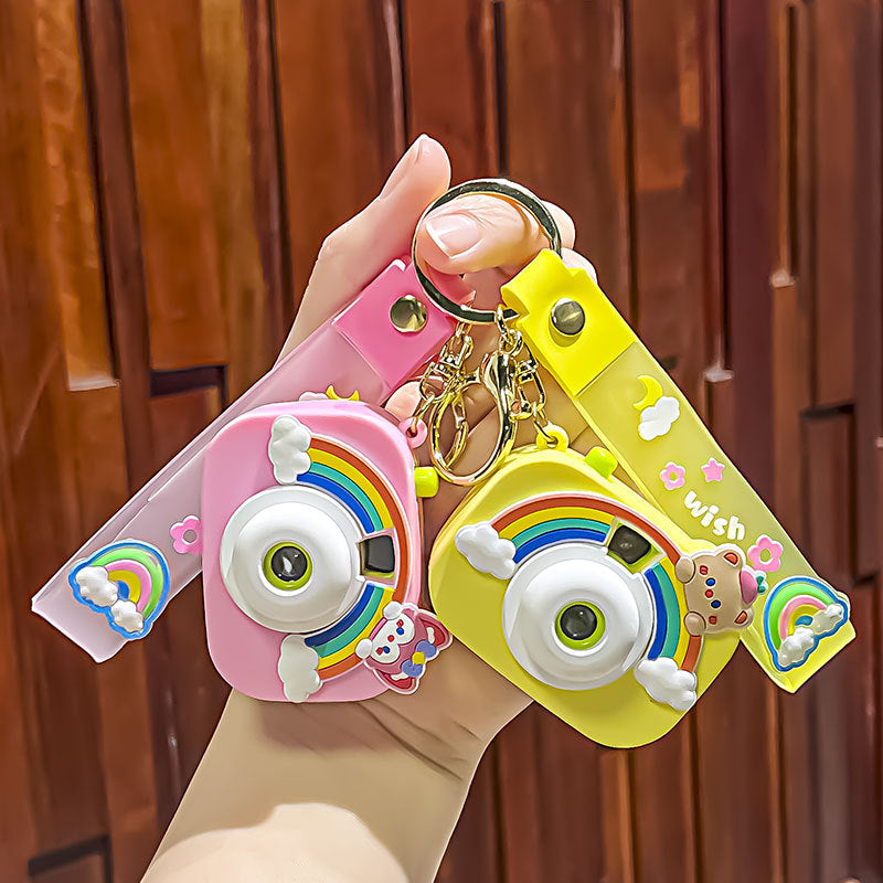 Wholesale Creative Rainbow Camera Plastic Keychain ACC-KC-Zhicheng005