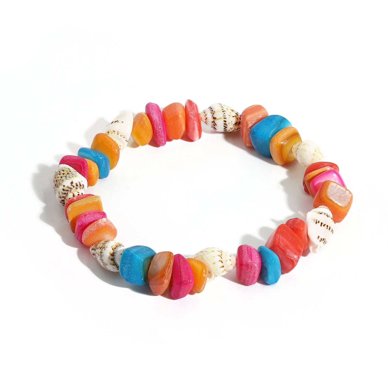 Wholesale Natural Gravel and Shell Bracelet