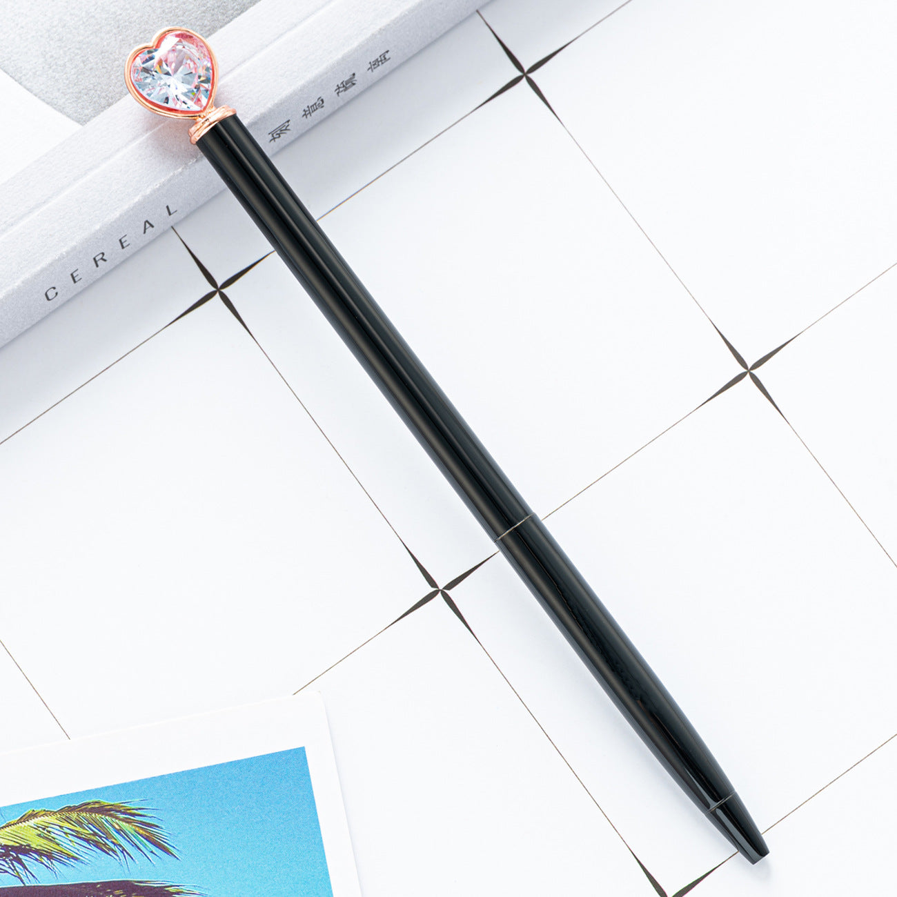 Wholesale Heart Diamond Metal Ballpoint Pen