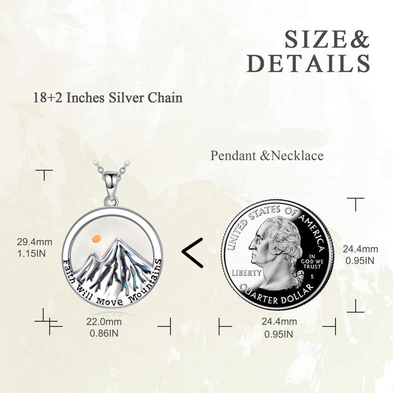 Wholesale Simple Faith Round Hill Stainless Steel Necklace