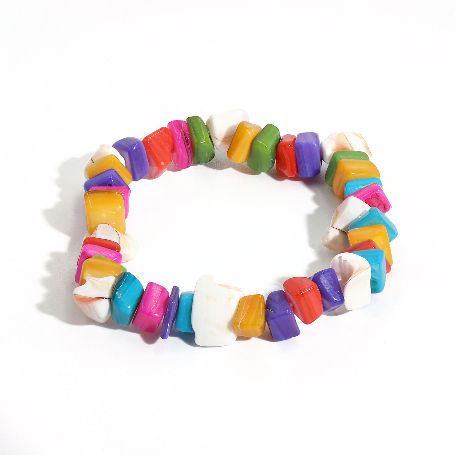 Wholesale Natural Gravel and Shell Bracelet