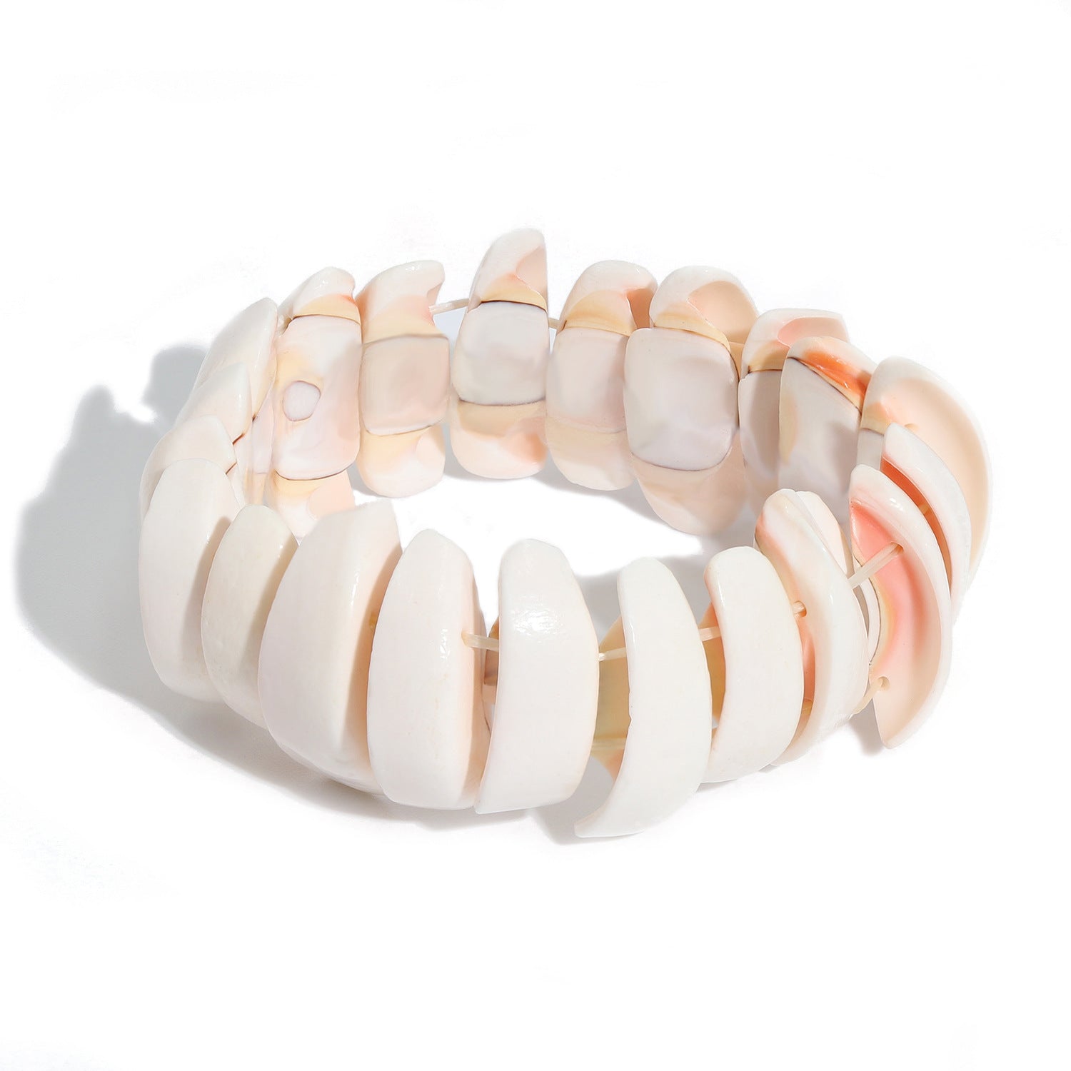 Wholesale Natural Gravel and Shell Bracelet