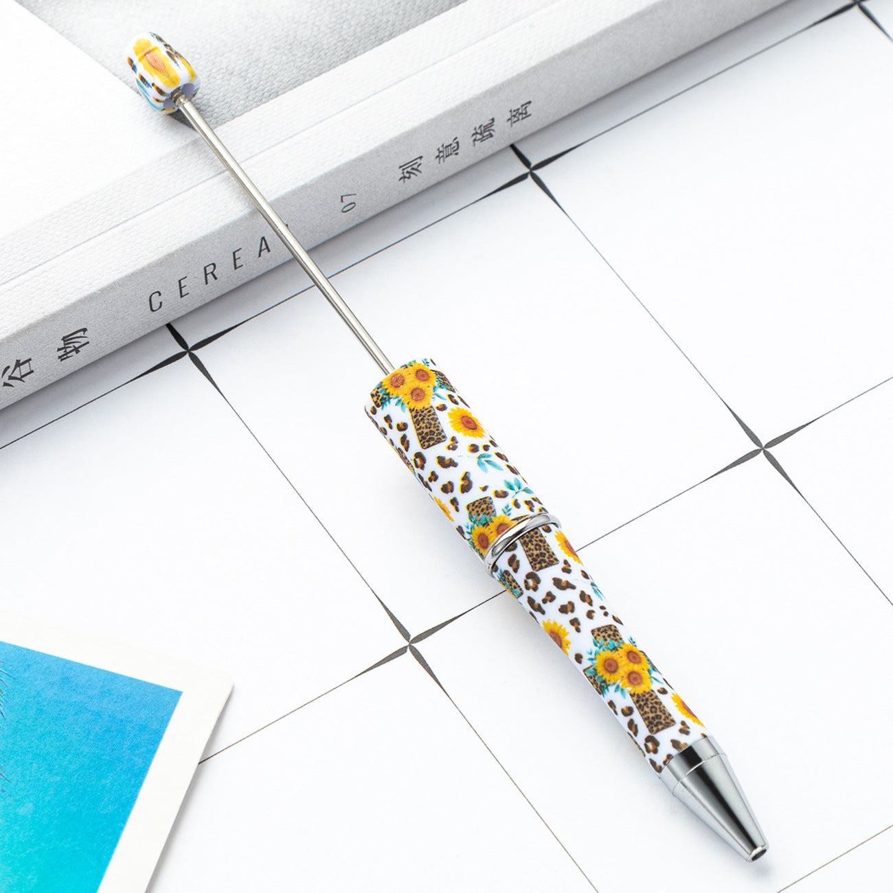 Wholesale Beadable Pens Graduation Print Plastic Pen DIY for Beaded ACC-BP-Huah137