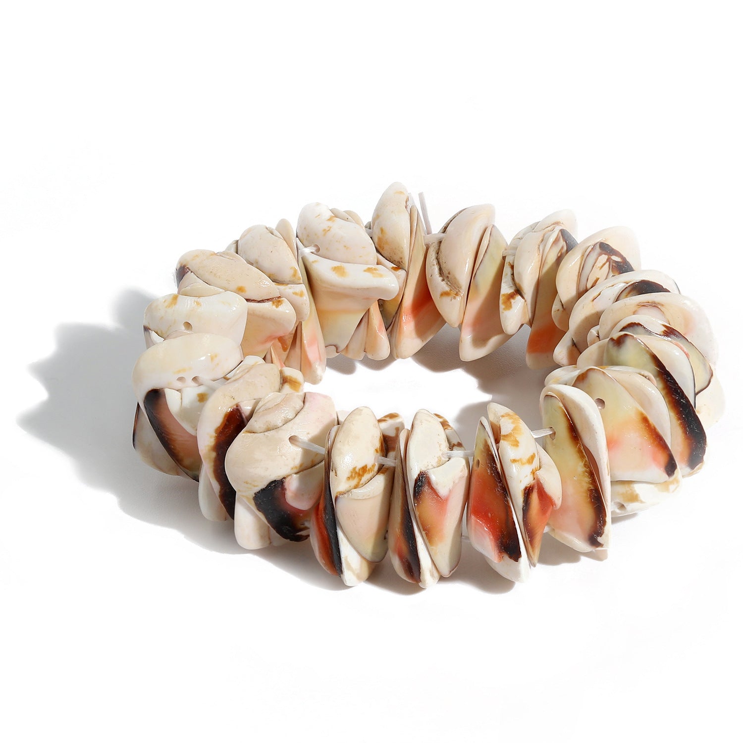 Wholesale Natural Gravel and Shell Bracelet