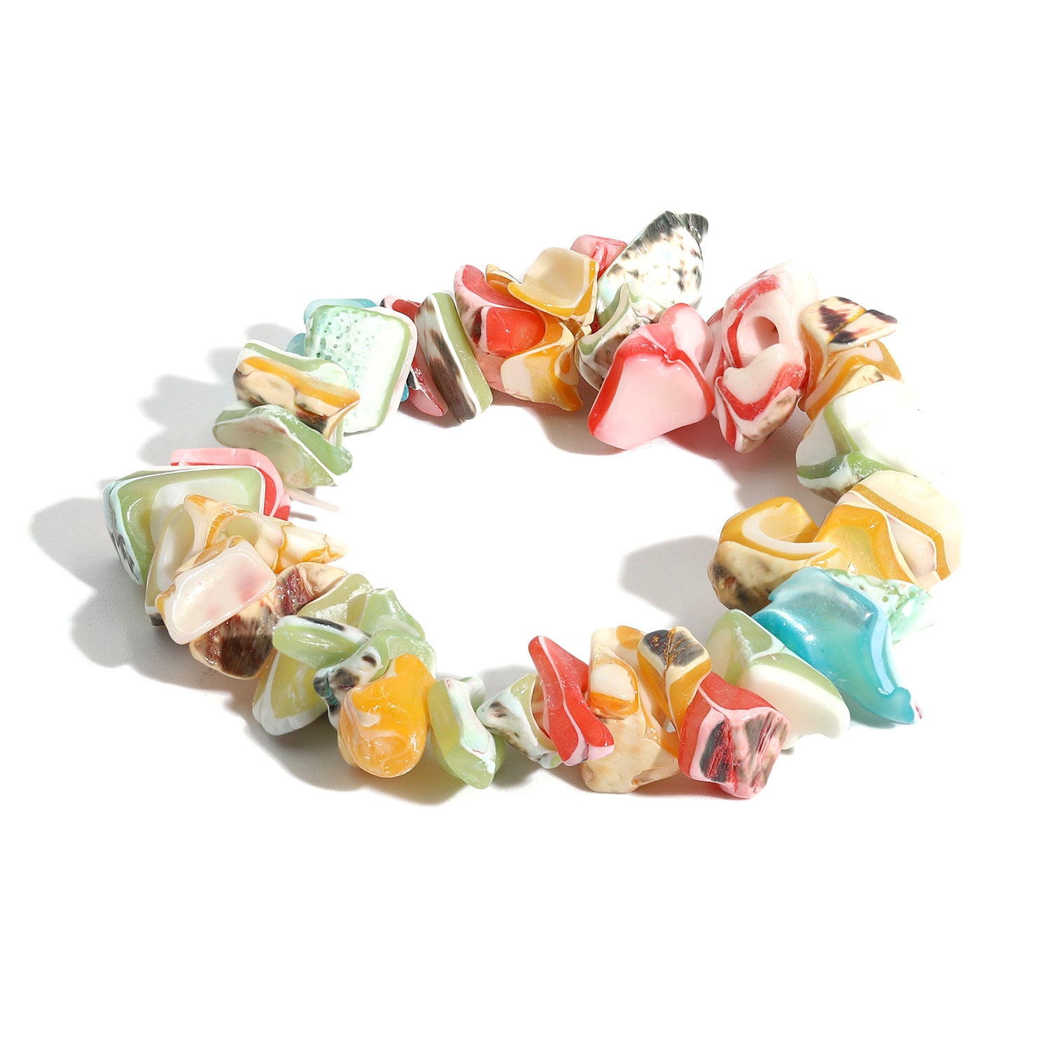 Wholesale Natural Gravel and Shell Bracelet