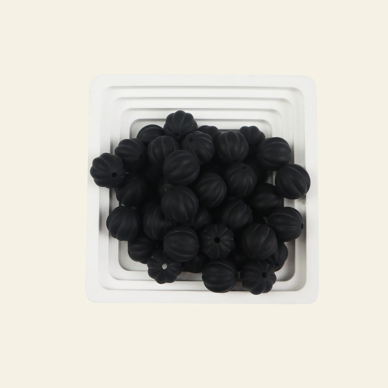 Wholesale 100pcs 15mm Pumpkin Beads Silicone Beads DIY for Beadable ACC-BDS-JIaHao006