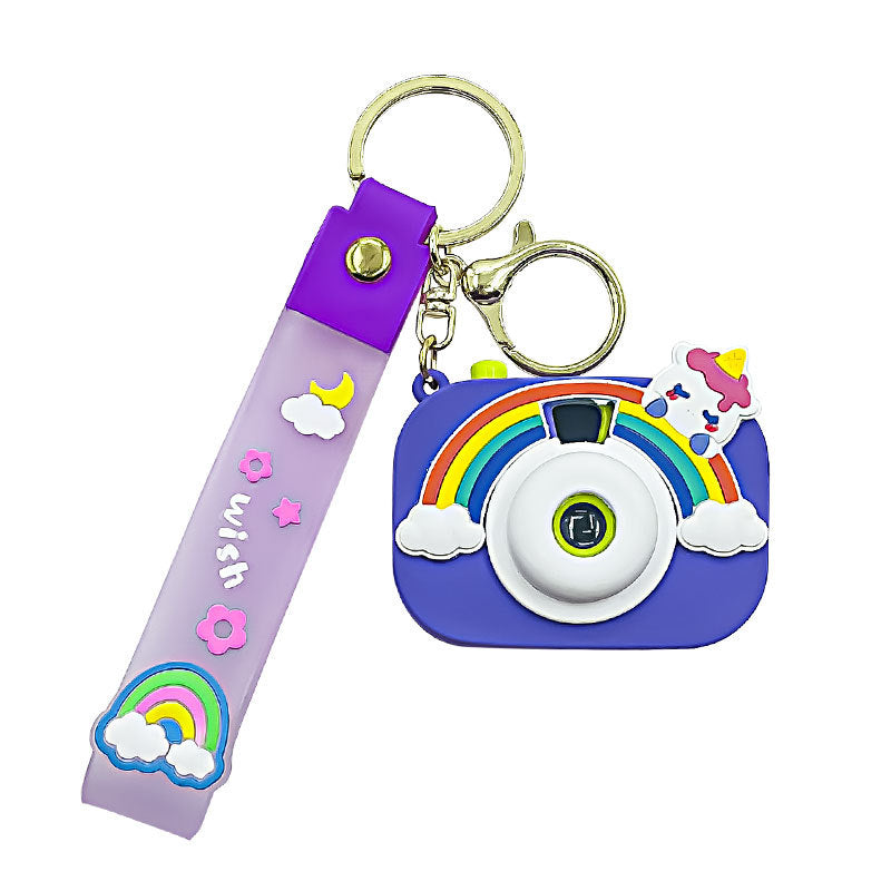 Wholesale Creative Rainbow Camera Plastic Keychain ACC-KC-Zhicheng005