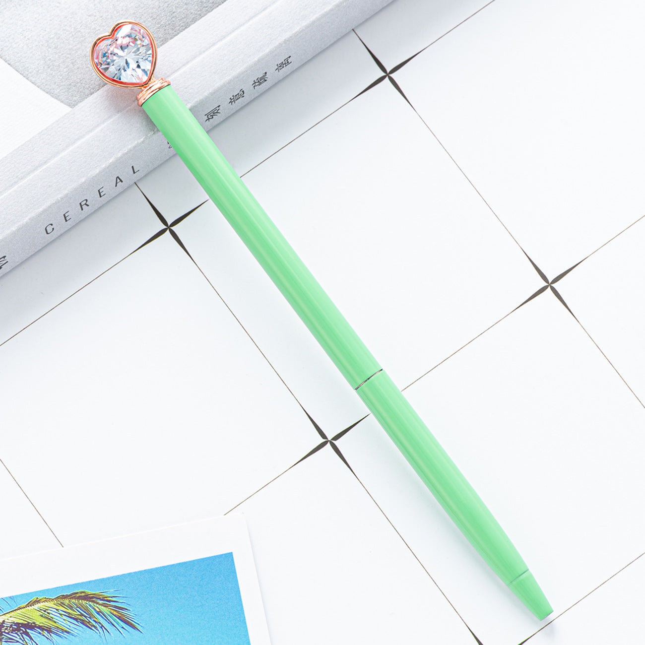 Wholesale Heart Diamond Metal Ballpoint Pen