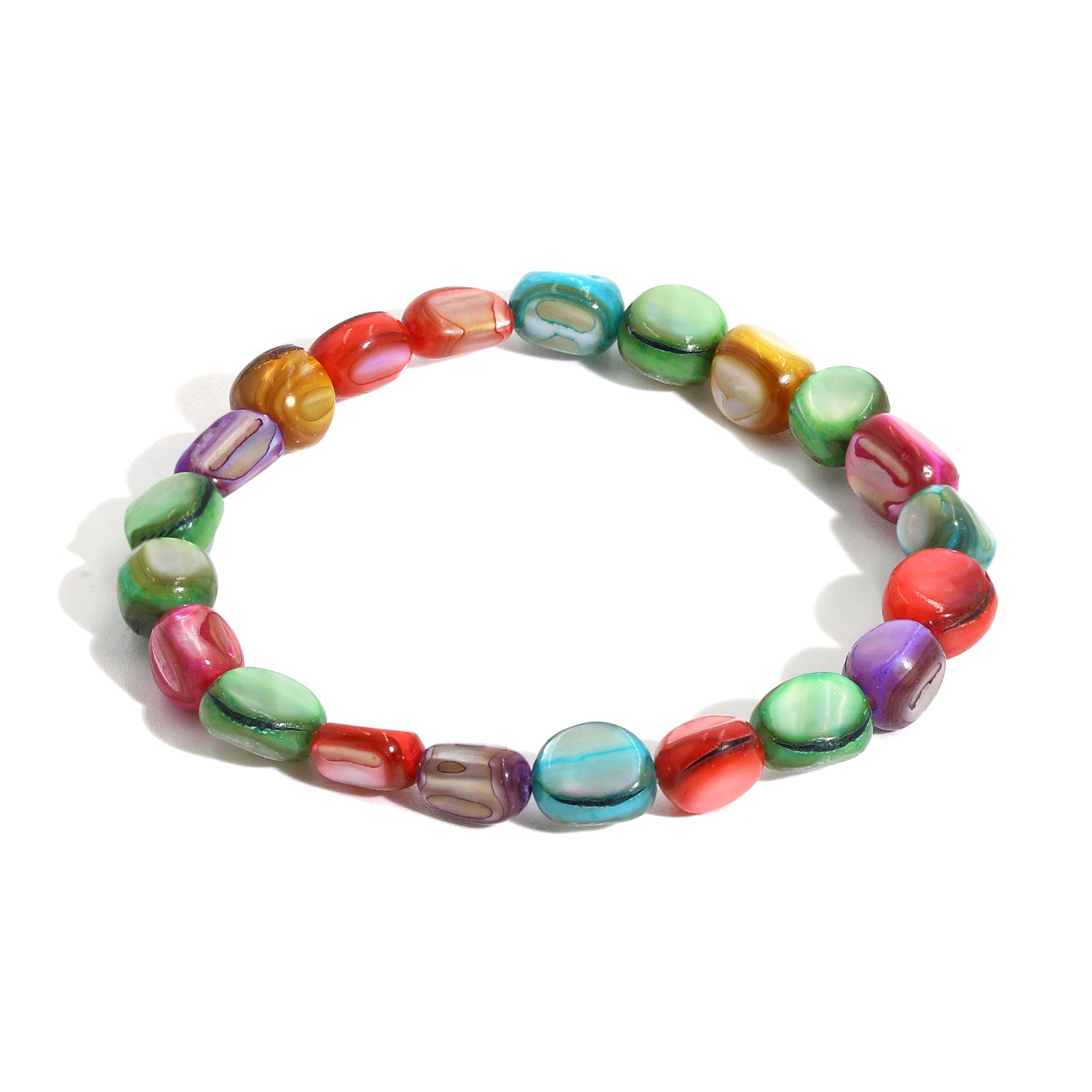 Wholesale Natural Gravel and Shell Bracelet