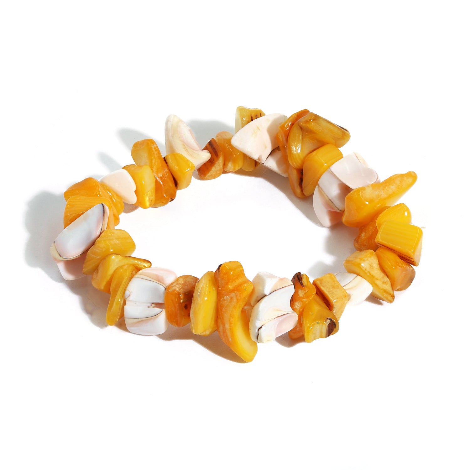 Wholesale Natural Gravel and Shell Bracelet