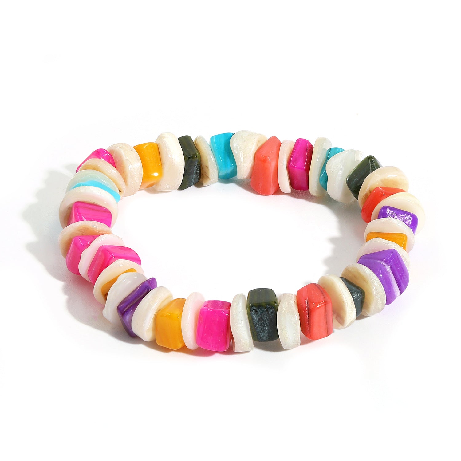 Wholesale Natural Gravel and Shell Bracelet